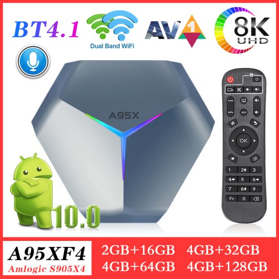 Android tv box A95X F4 Android 10.0 decoder 4K Smart Box