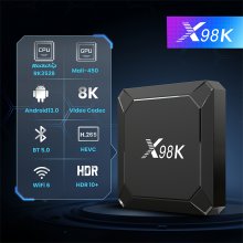 Android TV Box Quad Core ARM Cortex A53 Android 13 2.4GHz/5GHz WiFi 6 4K*2K UHD Output IPTV smarters box