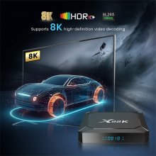 Android TV Box Quad Core ARM Cortex A53 Android 13 2.4GHz/5GHz WiFi 6 4K*2K UHD Output IPTV smarters box