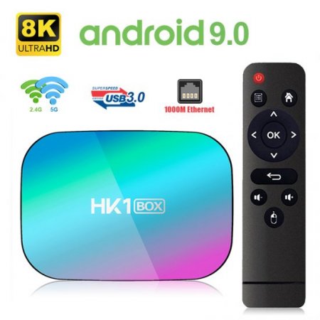 Android tv box HK1 Box Android 9.0 8K Amlogic S905X3 Smart TV Box