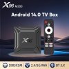 Android 14.0 Smart TV Box X96_M200 Amlogic S905X5M Quad Core 2.4G/5G WIFI BT5.0 Newest Android IPTV Box Voice control