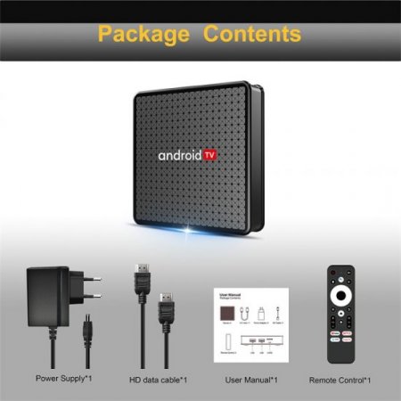 Set-top Box X5 Quad Core ARM Cortex A53 4K*2K UHD Allwinner H313 Android TV Box