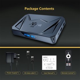 Set-top Box Android 14 X96Q pro+ Amlogic S905X5M BT5.0+ Octa-core ARM Cortex A55 Media Player 8K Voice wireless control