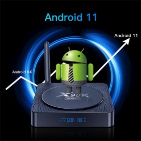 Android TV Box Quad Core ARM Cortex A55 RK3566 X98K PRO Support 2.4G and 5G BT5.0 1000M Ethernet IPTV smarters BOX