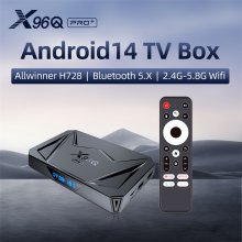 Set-top Box Android 14 X96Q pro+ Amlogic S905X5M BT5.0+ Octa-core ARM Cortex A55 Media Player 8K Voice wireless control