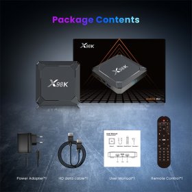 Android TV Box Quad Core ARM Cortex A53 Android 13 2.4GHz/5GHz WiFi 6 4K*2K UHD Output IPTV smarters box
