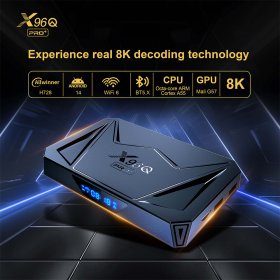 Set-top Box Android 14 X96Q pro+ Amlogic S905X5M BT5.0+ Octa-core ARM Cortex A55 Media Player 8K Voice wireless control